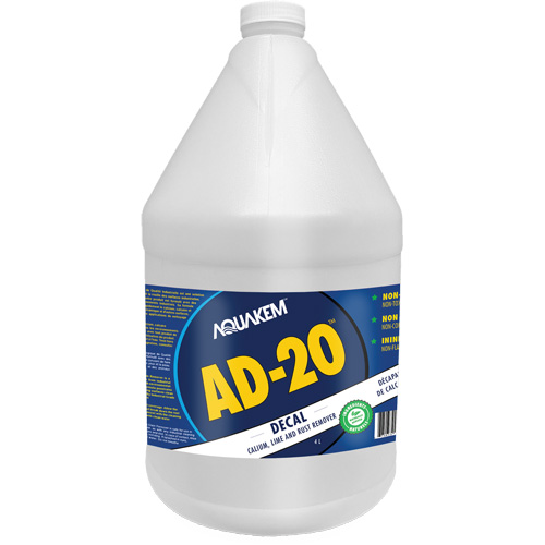 AD20 Decal Eco-Friendly Industrial Grade Calcium, Lime & Rust Stain Remover White Label, Jug Seaboard Timber Mart