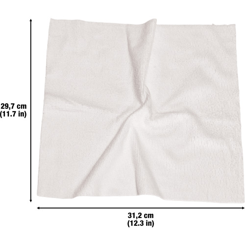 Chiffons lavables pour le nettoyage, Microfibre, Blanc Seaboard Timber Mart