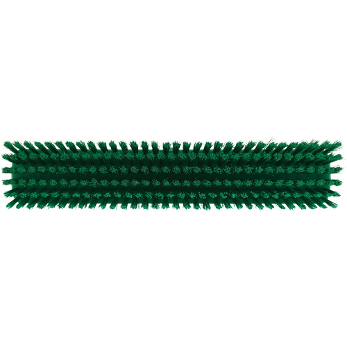 Push Broom Head, Fine/Stiff Bristles, 16-1/2", Polyester/Polypropylene, Green Seaboard Timber Mart