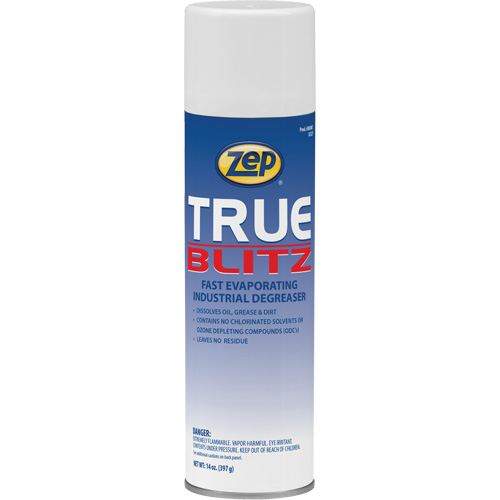 D&eacute;graissant industriel &agrave; &eacute;vaporation rapide True Blitz, 14 oz, Canette a&eacute;rosol Seaboard Timber Mart