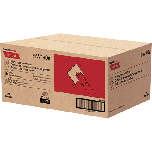 PRO Tuff-Job&reg; Teat Wipes, All-Purpose, 10-1/4" L x 9-1/8" W Seaboard Timber Mart