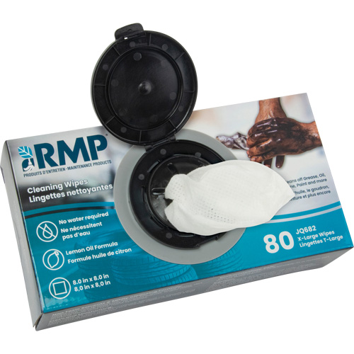 X-Large Cleaning Wipes, 80 Wipes, 8" x 8" Seaboard Timber Mart