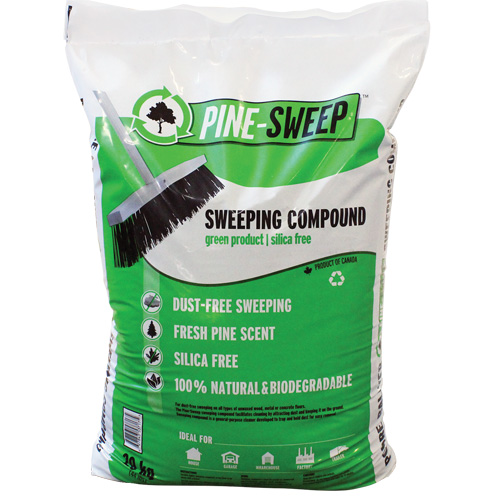 Pine Sweep Biodegradable Sweeping Compound, Bag, 44 lbs. (20 kg) Seaboard Timber Mart