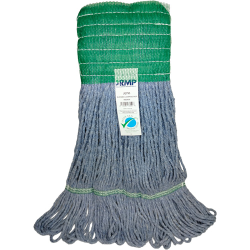 Wide-Band Mop Head, Antimicrobial/Floor Finishing/Specialty, Cotton/Rayon/Synthetic, Loop Style Seaboard Timber Mart