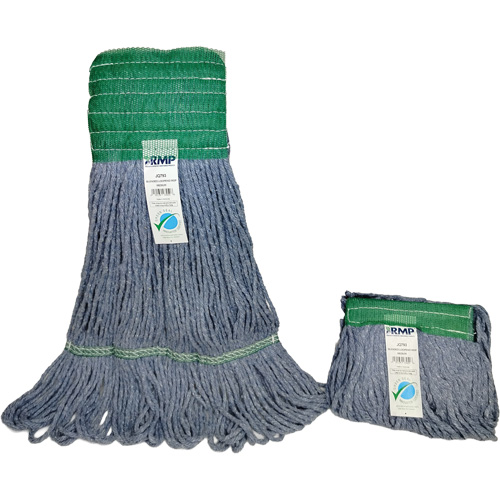 Wide-Band Mop Head, Antimicrobial/Floor Finishing/Specialty, Cotton/Rayon/Synthetic, Loop Style Seaboard Timber Mart