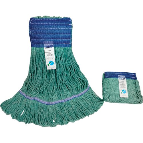 Wide-Band Mop Head, Antimicrobial/Floor Finishing/Specialty, Cotton/Rayon/Synthetic, Loop Style Seaboard Timber Mart