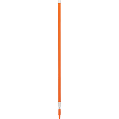 Handle, Broom/Brush/Dust Mop/Pad Holder/Scraper/Squeegee/Wet Mop, Orange, Telescopic, 62" - 109-2/5" L Seaboard Timber Mart
