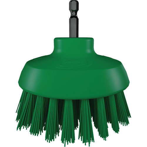 Brosse ronde HyDrive pour perceuse, Soies Tr&egrave;s ferme, Longueur de 3-1/10", Vert Seaboard Timber Mart