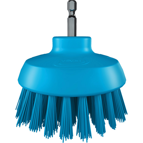 Brosse ronde HyDrive pour perceuse, Soies Tr&egrave;s ferme, Longueur de 3-1/10", Bleu Seaboard Timber Mart