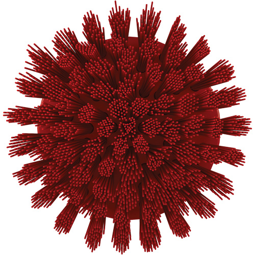 Brosse ronde HyDrive pour perceuse, Soies Tr&egrave;s ferme, Longueur de 3-1/10", Rouge Seaboard Timber Mart