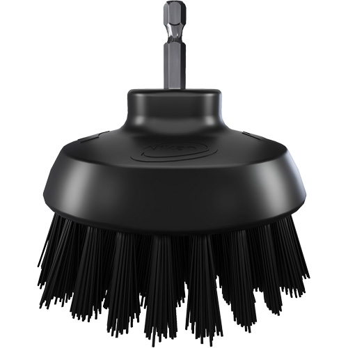 Brosse ronde HyDrive pour perceuse, Soies Tr&egrave;s ferme, Longueur de 3-1/10", Noir Seaboard Timber Mart