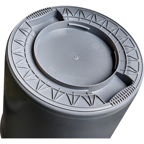 Grey Titan Garbage Container, Plastic, 20 US gal. Seaboard Timber Mart