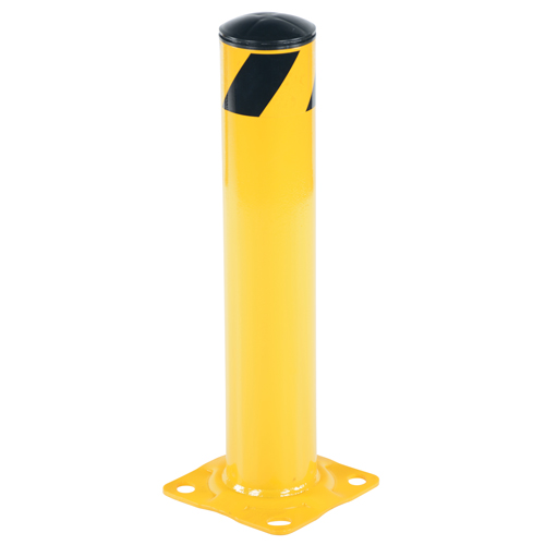 Butoir de s&eacute;curit&eacute;, Acier, 24" h x 4,5" la, Jaune Seaboard Timber Mart