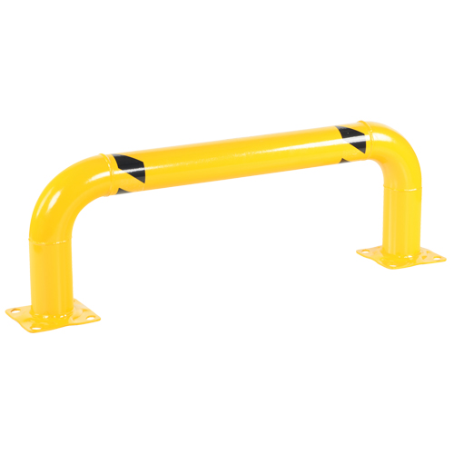 Garde-corps &agrave; profil bas pour rayonnages, 4' la x 1,4' h, Jaune Seaboard Timber Mart