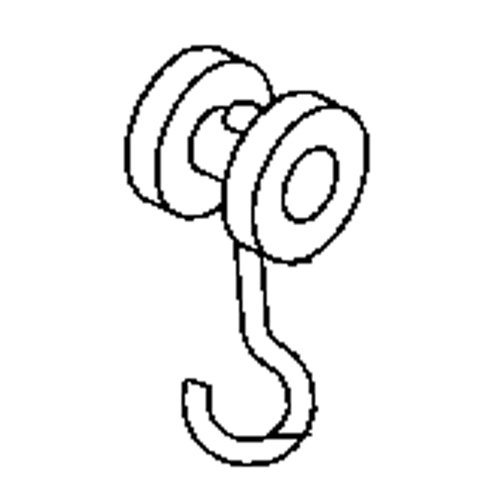 Rouleau simple en nylon pour rail de roulement de murs-rideaux Seaboard Timber Mart