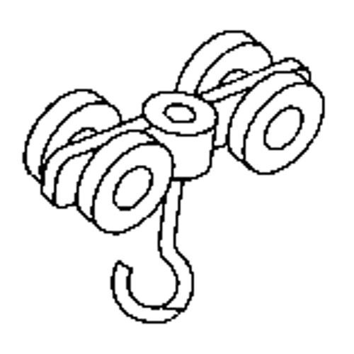 Rouleau double en acier pour rail de roulement de murs-rideaux Seaboard Timber Mart