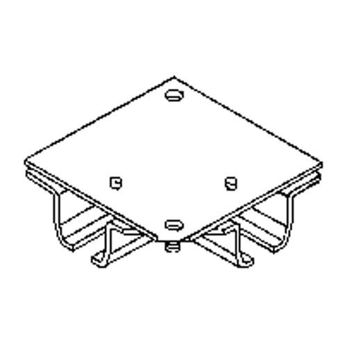 Ceiling Mount Curtain Partition 90° Corner Connector Seaboard Timber Mart