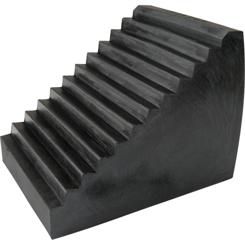 Wheel Chock, 9-1/2" x 6-1/2" x 7-1/2", Black Seaboard Timber Mart