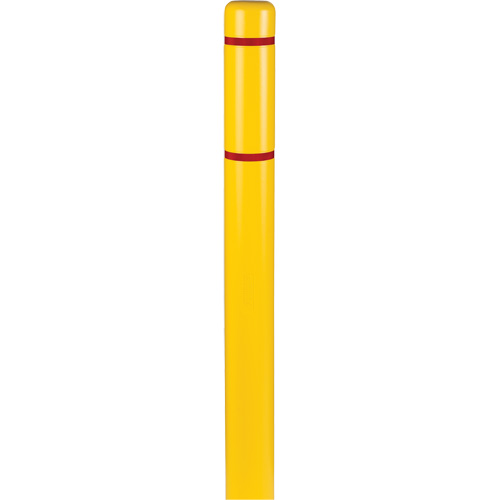 Polyethylene Bollard Covers, 4-1/2" Dia. x 64" L, Yellow Seaboard Timber Mart
