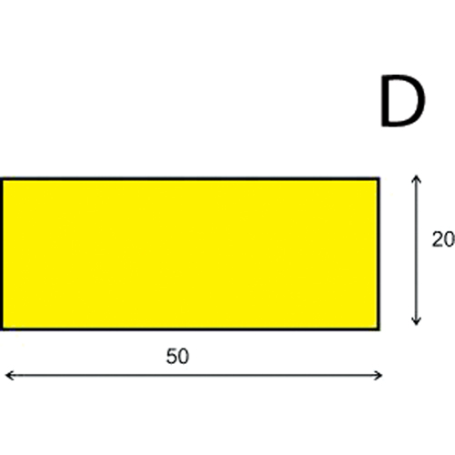 Soft Edge Flexible Warning & Protection Systems, 3.28' (1 m) Long Seaboard Timber Mart