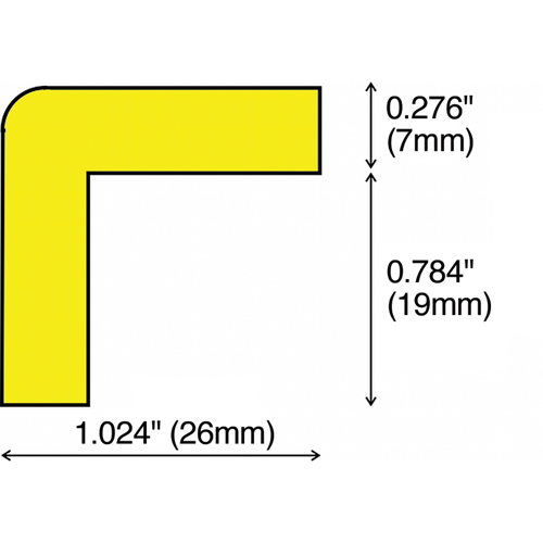 Soft Edge Flexible Warning & Protection Systems, 16.42' (5 m) Long Seaboard Timber Mart