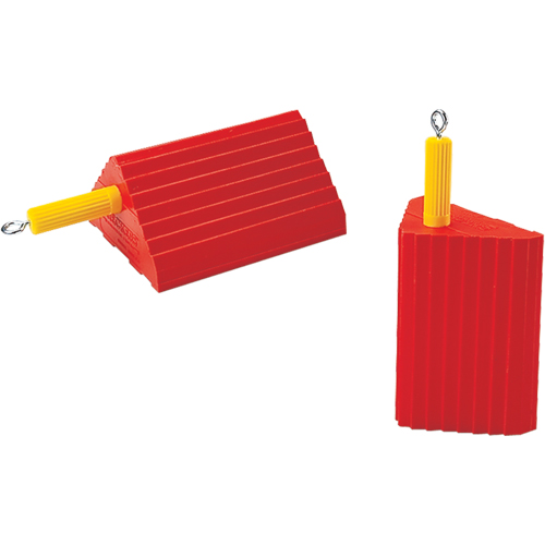 Cales-roue pour usage g&eacute;n&eacute;ral, Polyur&eacute;thane, Orange, 10" la x 8-1/2" p x 5" h Seaboard Timber Mart