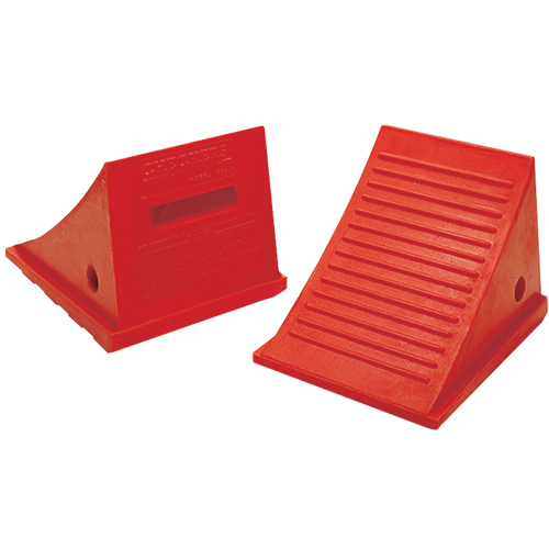 Cales-roue pour usage g&eacute;n&eacute;ral, Polyur&eacute;thane, Orange, 9" la x 11-1/2" p x 8-1/2" h Seaboard Timber Mart