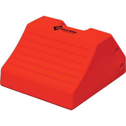 Heavy-Duty Wheel Chocks, Polyurethane, Safety Yellow, 15-1/2" W x 17-7/10" D x 10" H Seaboard Timber Mart