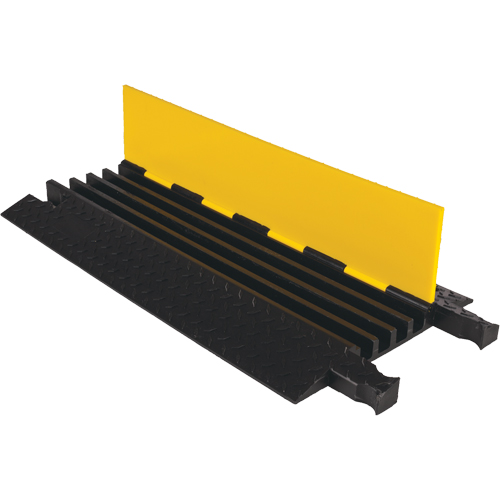 Protecteur de c&acirc;ble robuste Yellow Jacket, 4 canaux, 36" lo x 17,5" la x 2" h Seaboard Timber Mart