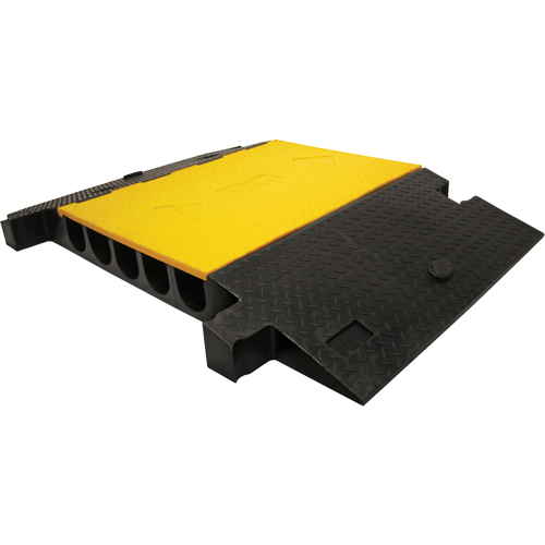 Yellow Jacket&reg; Heavy Duty Cable Protector, 5 Channels, 35.75" L x 57.25" W x 5.125" H Seaboard Timber Mart