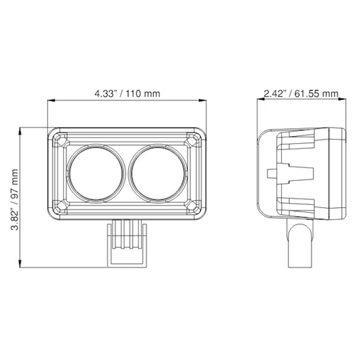 Rep&eacute;reur avant pour chariot &eacute;l&eacute;vateur Seaboard Timber Mart