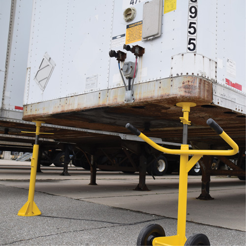 Two-Post Trailer-Stabilizing Jack Stands, 50 tons Lift Capacity Seaboard Timber Mart