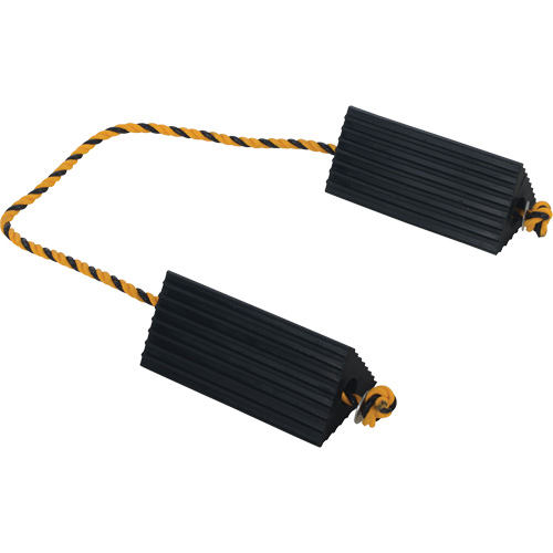 Airline Wheel Chock, 5" x 10" x 4-1/2", Black Seaboard Timber Mart