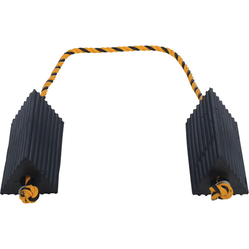 Airline Wheel Chock, 5" x 10" x 4-1/2", Black Seaboard Timber Mart