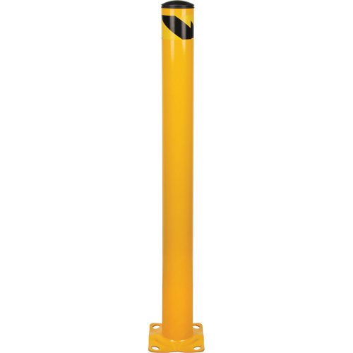 Butoir, Acier, 48" h x 4-1/2" la, Jaune Seaboard Timber Mart