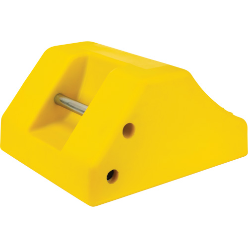 Cale de roue robustes, Ur&eacute;thane, Jaune, 15-1/2" la x 17-7/10" p x 10" h Seaboard Timber Mart