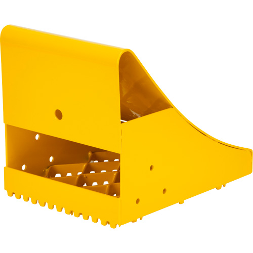 Ice Chocks, Steel, Yellow, 8-1/16" W x 10-5/8" D x 8-13/16" H Seaboard Timber Mart