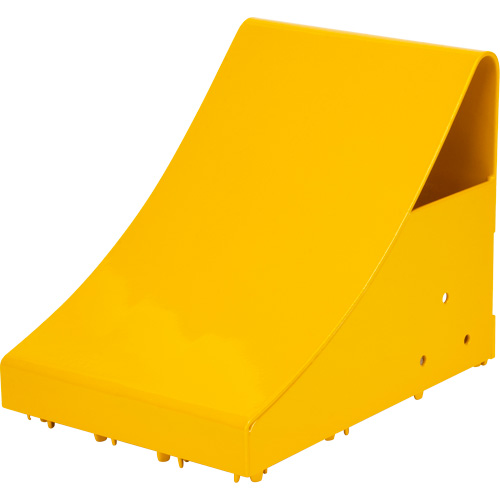 Ice Chocks, Steel, Yellow, 8-1/16" W x 10-5/8" D x 8-13/16" H Seaboard Timber Mart
