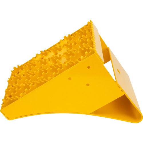 Ice Chocks, Steel, Yellow, 8-1/16" W x 10-5/8" D x 8-13/16" H Seaboard Timber Mart