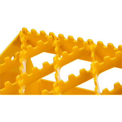 Ice Chocks, Steel, Yellow, 8-1/16" W x 10-5/8" D x 8-13/16" H Seaboard Timber Mart