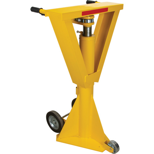 100,000 lbs. Static Capacity Ratchet Beam Trailer Jack, 20 tons Lift Capacity Seaboard Timber Mart