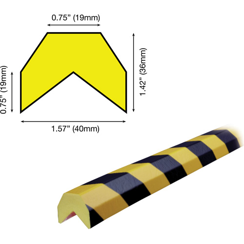 Butoir de protection de coin mod&egrave;le AA 5M Seaboard Timber Mart