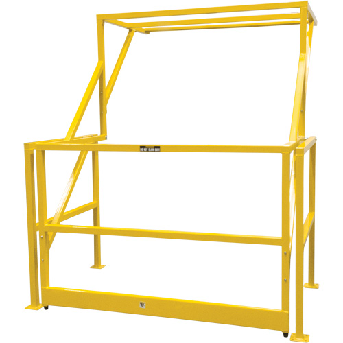 Mezzanine Safety Gate, 70" L x 77" H, 78" Raised, Yellow Seaboard Timber Mart