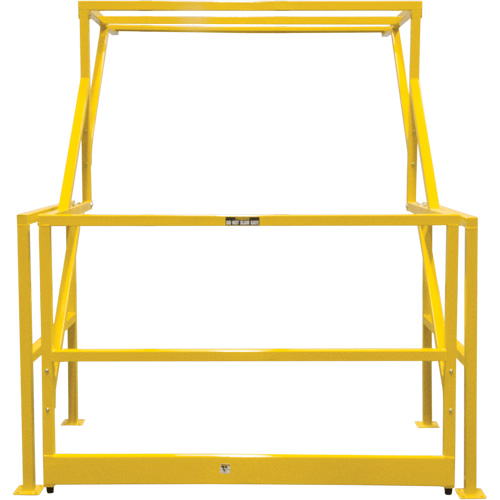 Mezzanine Safety Gate, 70" L x 77" H, 78" Raised, Yellow Seaboard Timber Mart
