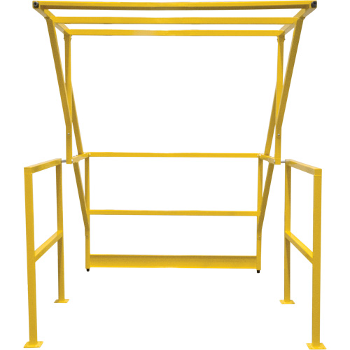 Mezzanine Safety Gate, 70" L x 77" H, 78" Raised, Yellow Seaboard Timber Mart