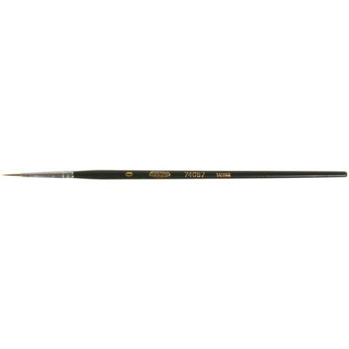 Pinceau d'artiste, Largeur de la brosse de 1/16", Martre rouge, Manche &agrave; Bois Seaboard Timber Mart