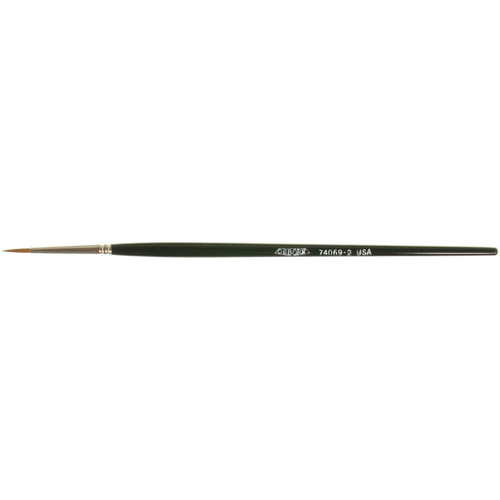 Pinceau d'artiste, Largeur de la brosse de 3/32", Martre rouge, Manche &agrave; Bois Seaboard Timber Mart