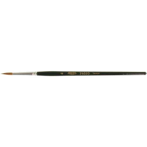 Artist Paint Brush, 1/8" Brush Width, Red Sable, Wood Handle Seaboard Timber Mart