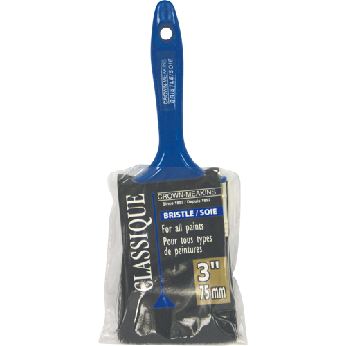 Classic Paint Brush, Bristle, Plastic Handle, 3" Width Seaboard Timber Mart
