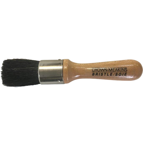 Brosse pour pochoirs, Soies naturelles, Manche Bois, Largeur de 1" Seaboard Timber Mart